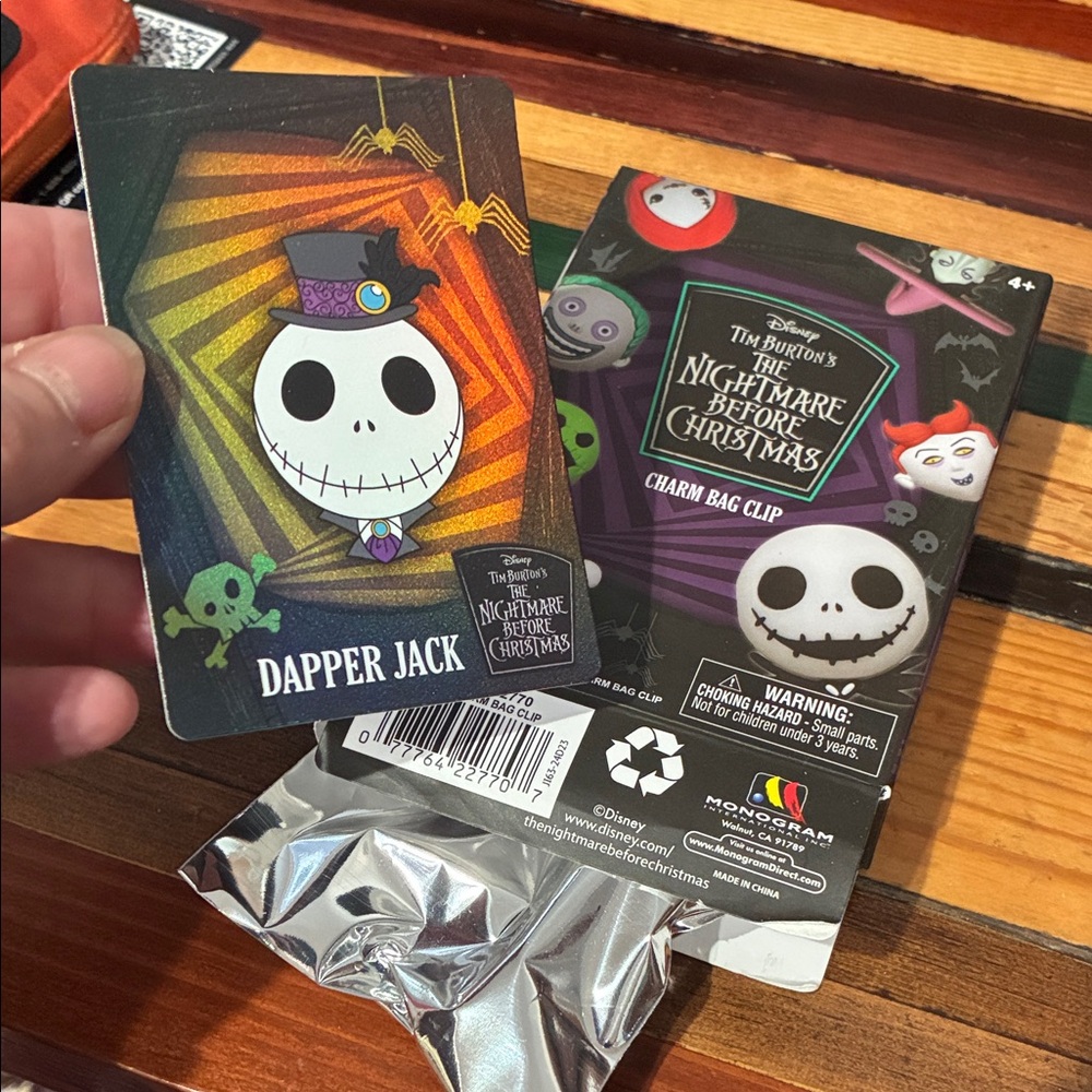 Disney Dapper Jack NMBC Bag Charm Clip